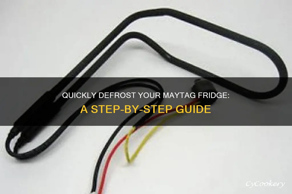 how to force defrost a maytag refrigerator