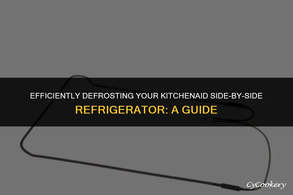how to force defrost kitchenaid side by side refrigerator