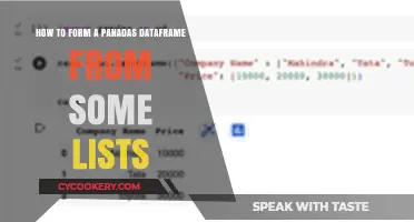 Creating Pandas DataFrames: Lists to DataFrames