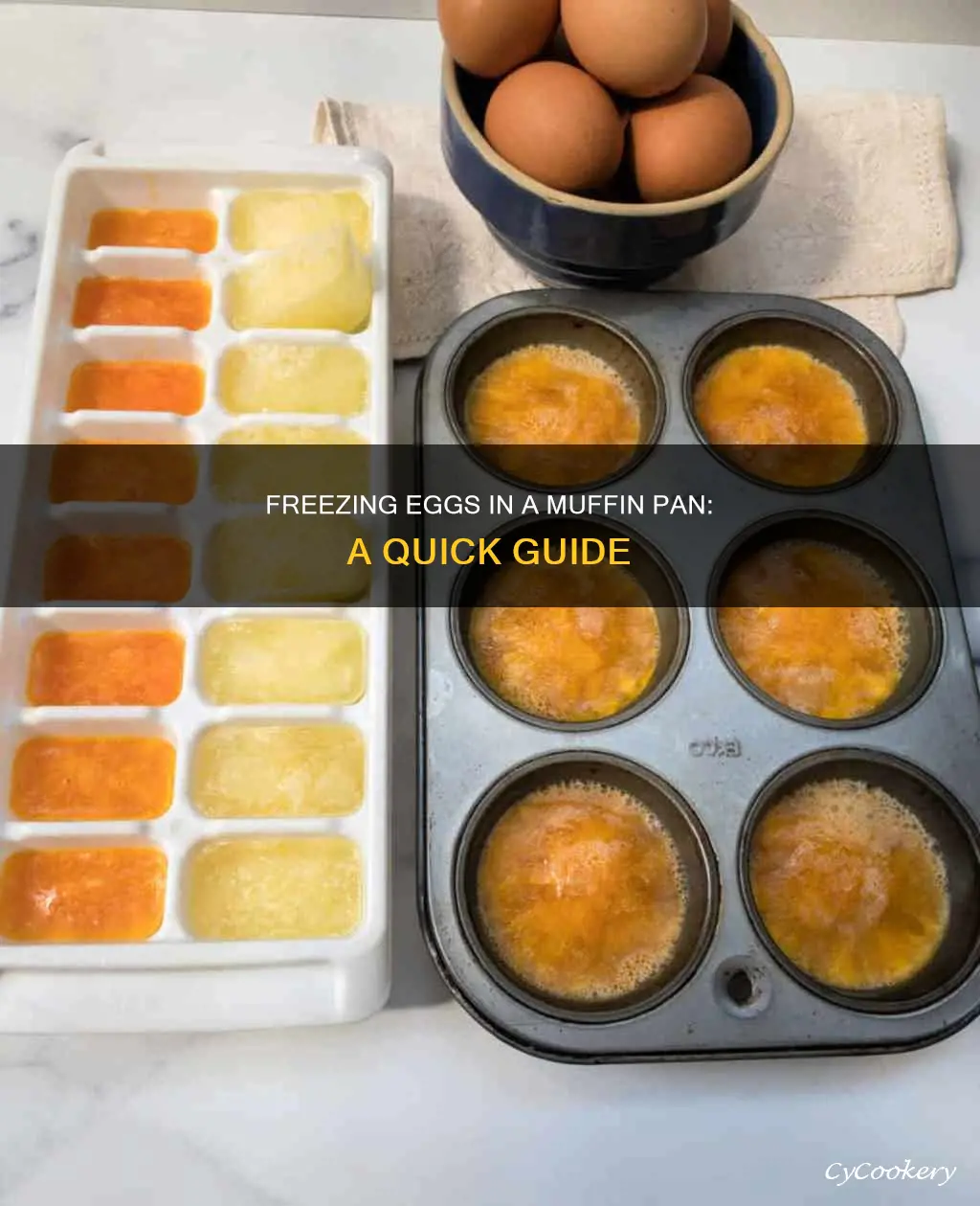 how to freeze eggs in muffin pan