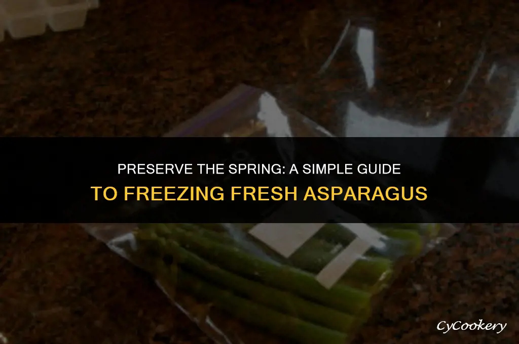 how to freeze fresh asparagus in the refrigerator