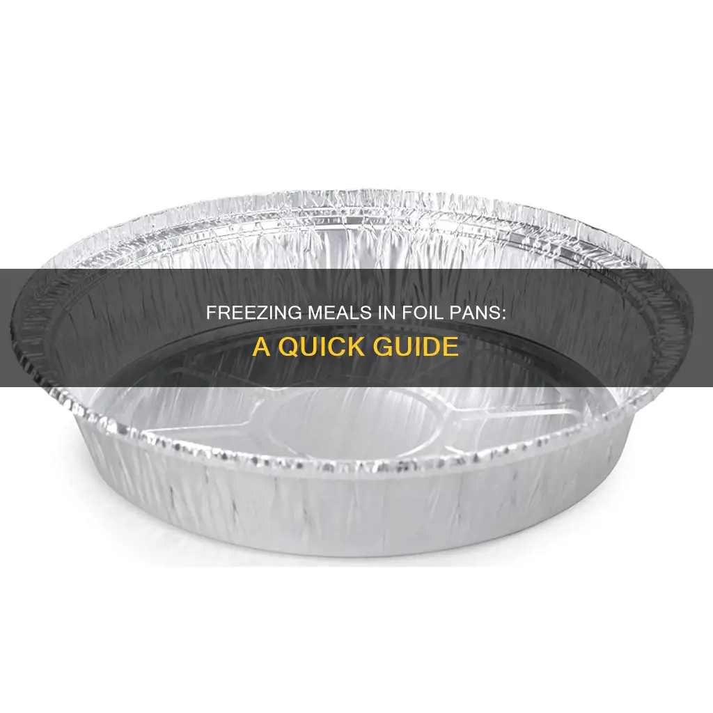 how to freeze meals in foil pans