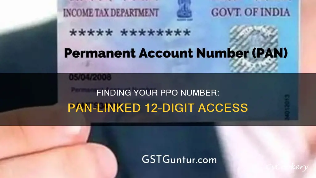 how to get 12 digit ppo number by pan number