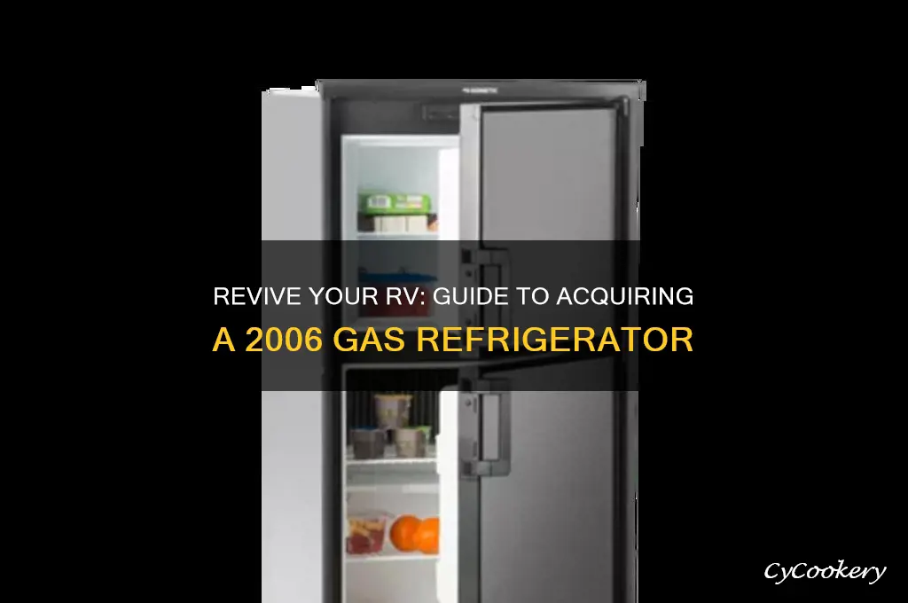 how to get 2006 rv gas refrigerator