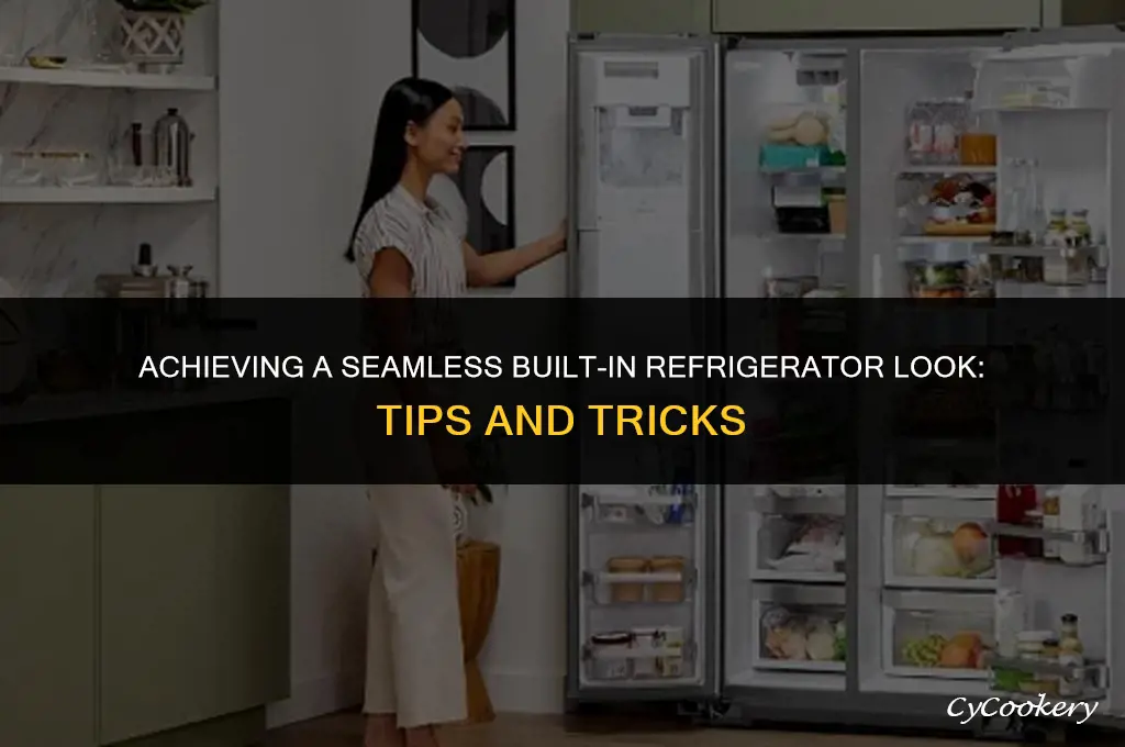 how to get a built in refrigerator look