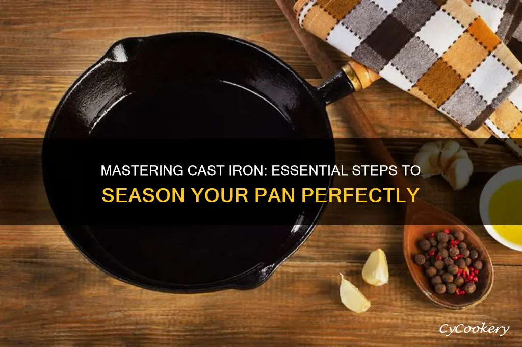how to get a cast iron pan ready to use
