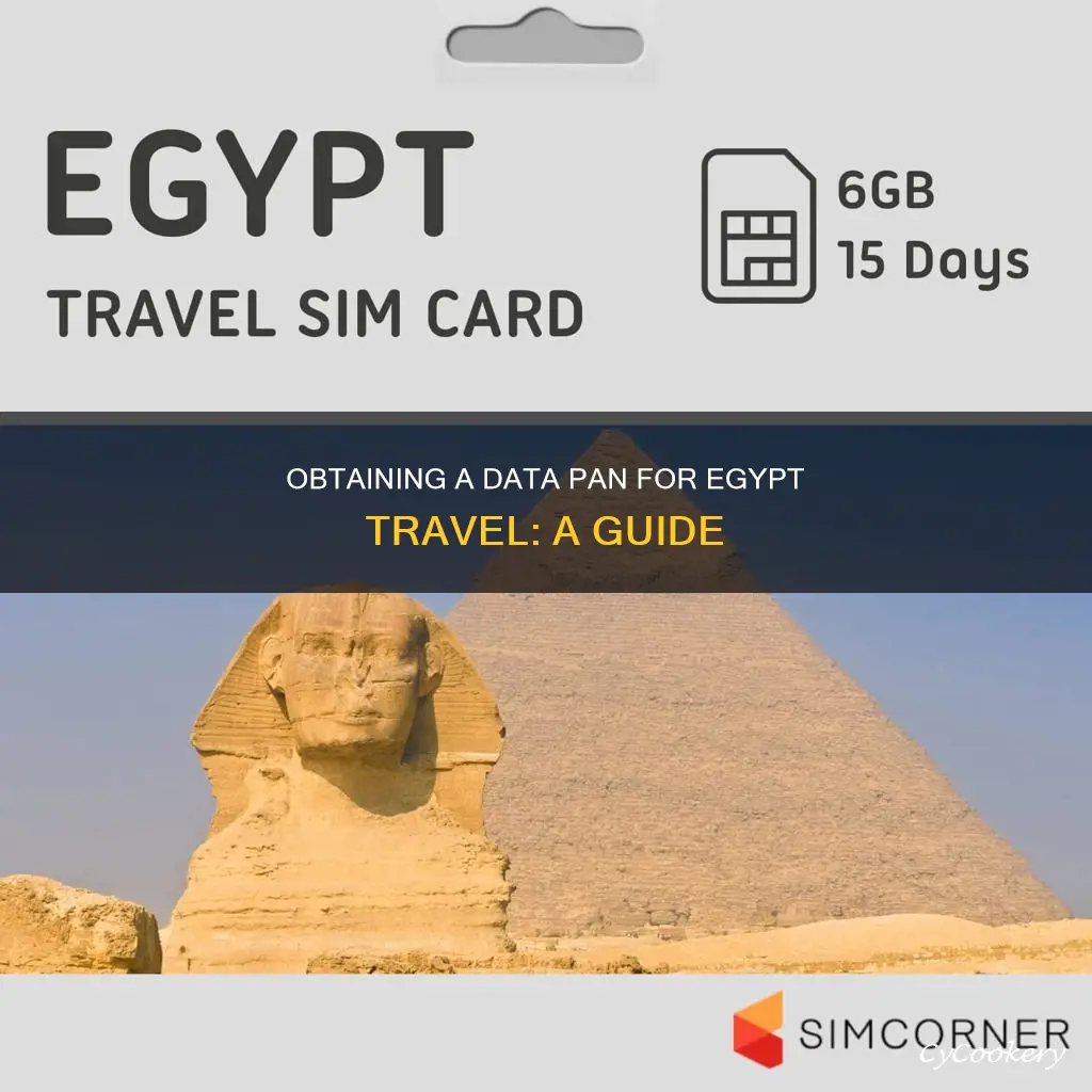 how to get a data pan for egypt travel