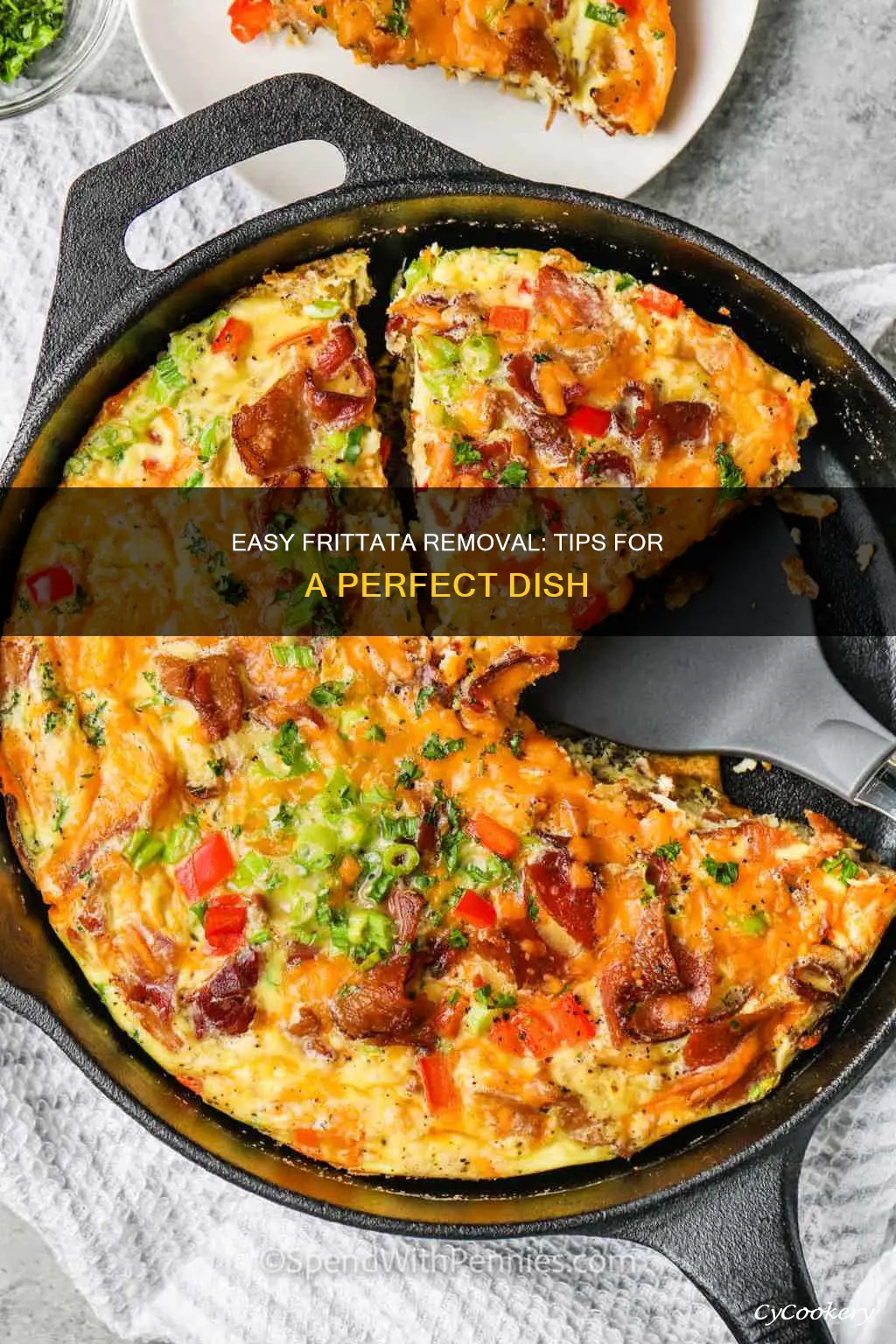 how to get a frittata out of the pan