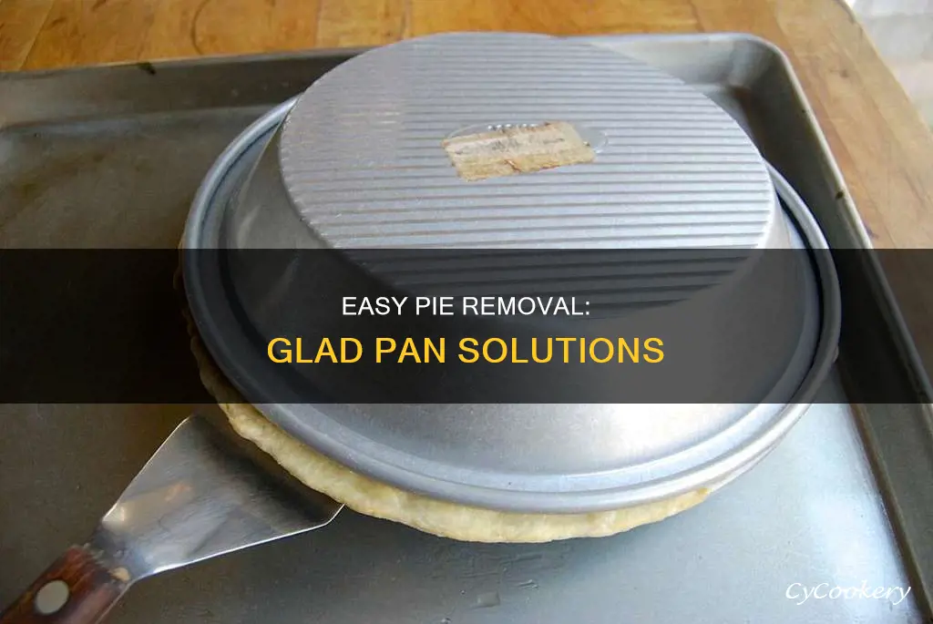 how to get a frozen pie out of glad pan