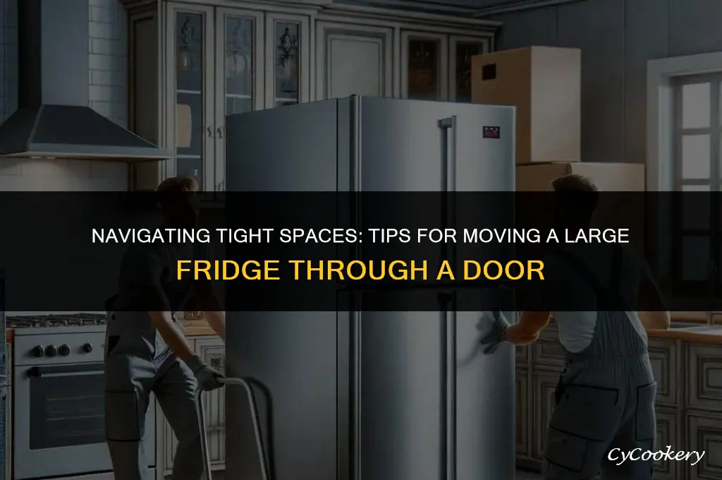 how to get a large refrigerator through door