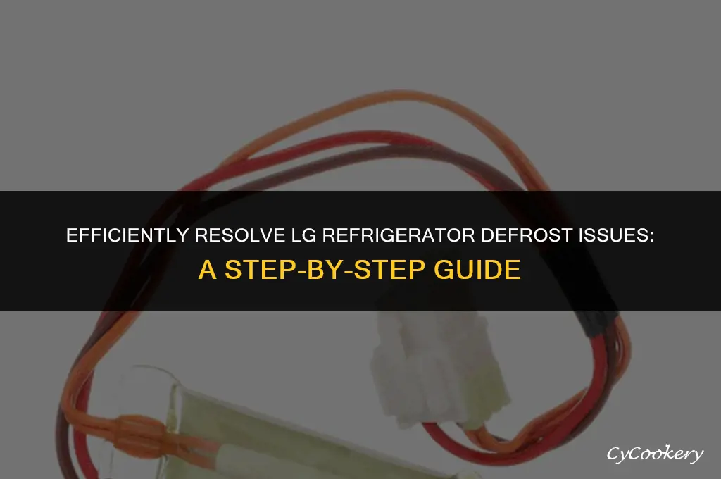 how to get a lg refrigerator out of defrost