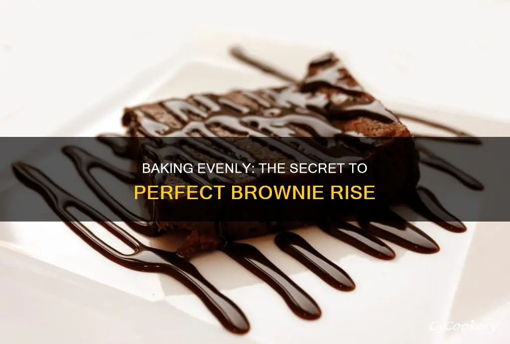 how to get a pan of brownies to rise evenly