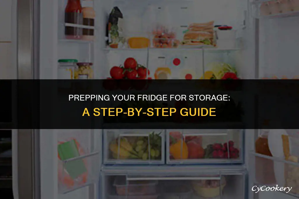 how to get a refrigerator ready for storage