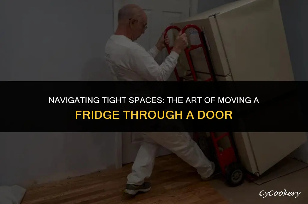 how to get a refrigerator through a doof