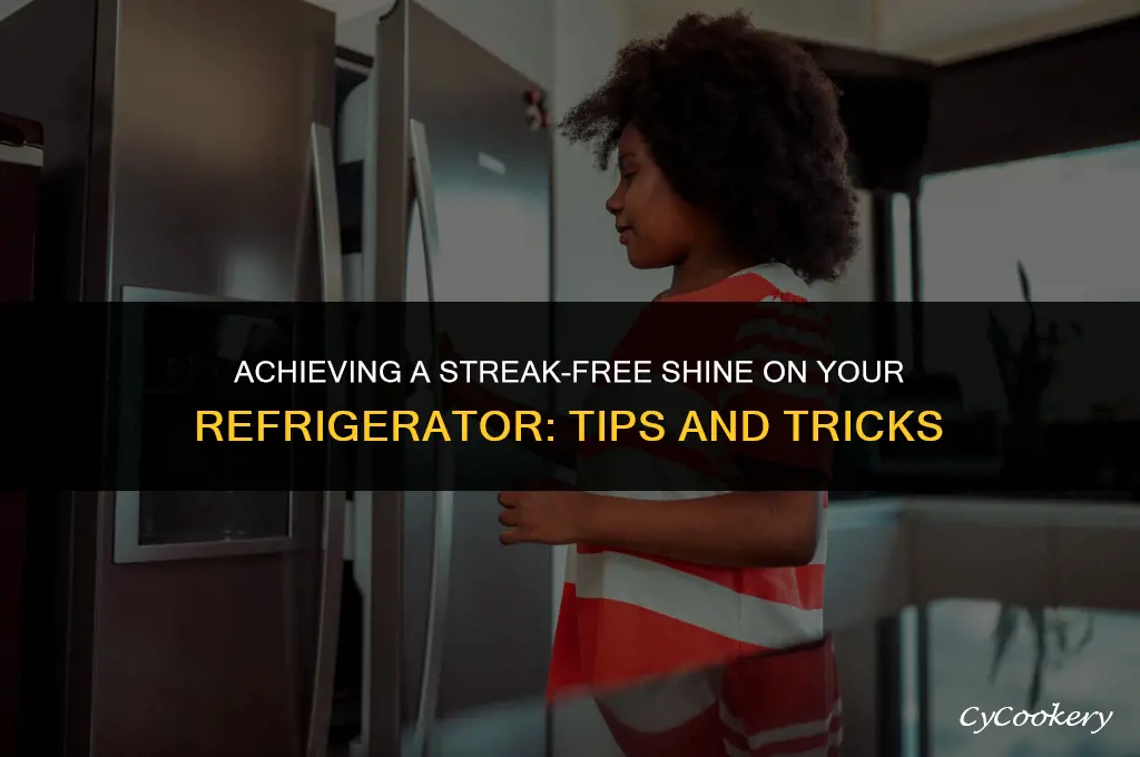 how to get a streak free clean on refrigerator