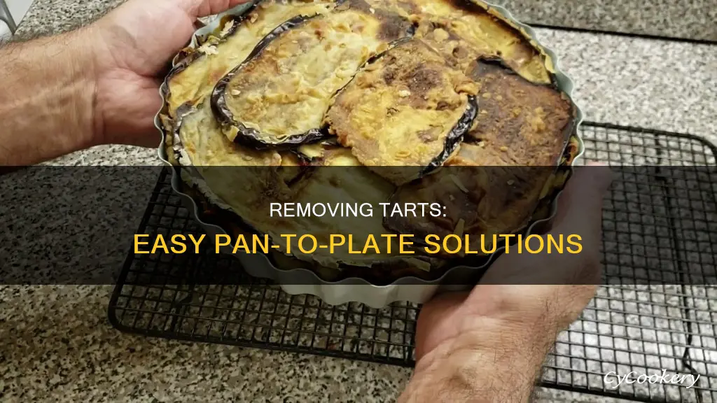 how to get a tart out of a pan