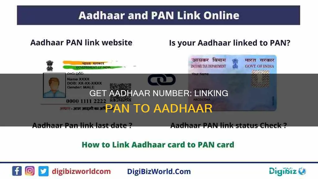 how to get aadhaar number from pan number