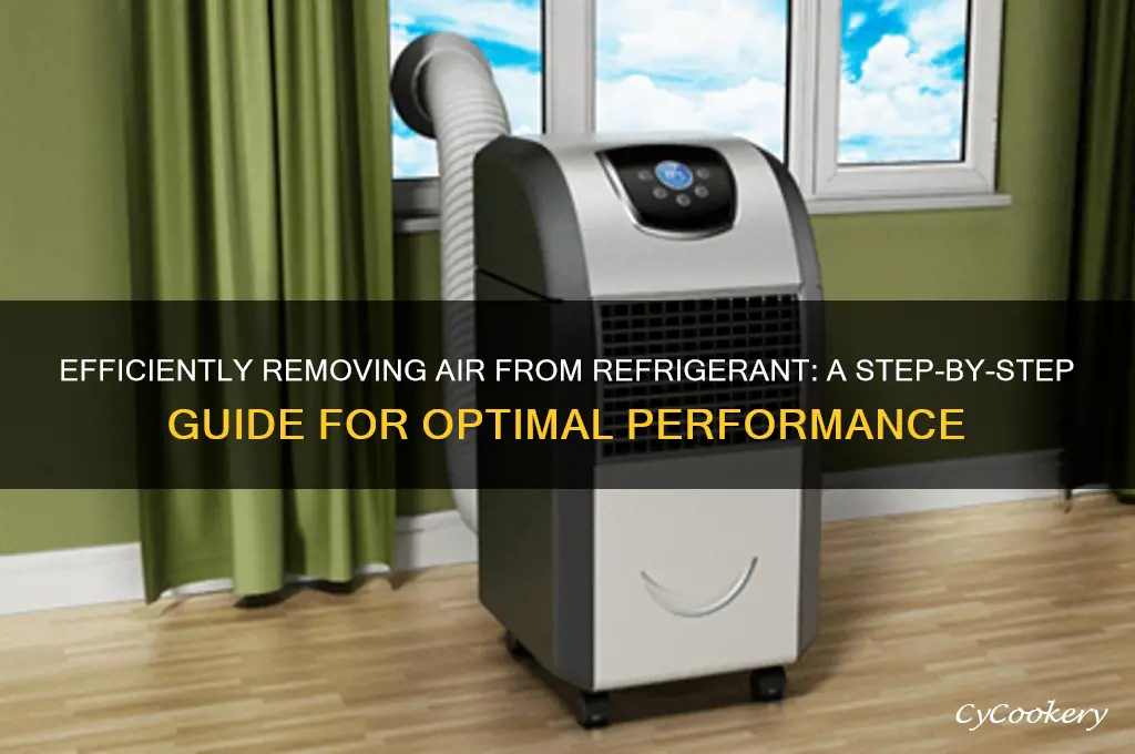 how to get air out of refrigerant
