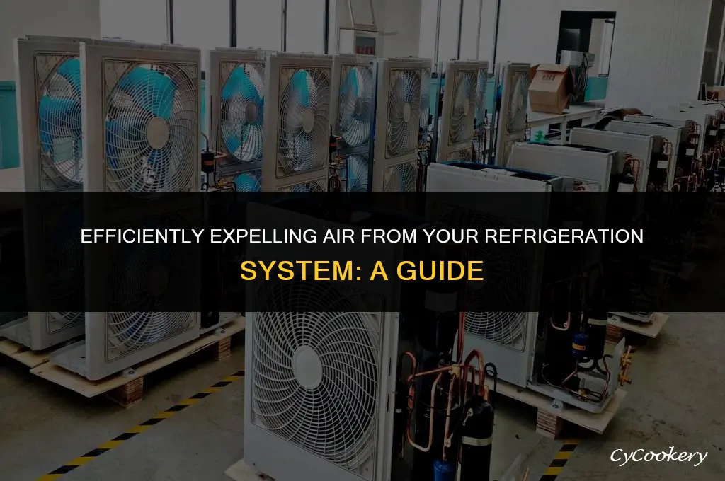 how to get air out of refrigeration system