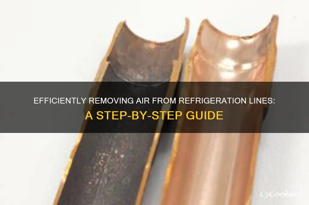 how to get air out refrigeration line