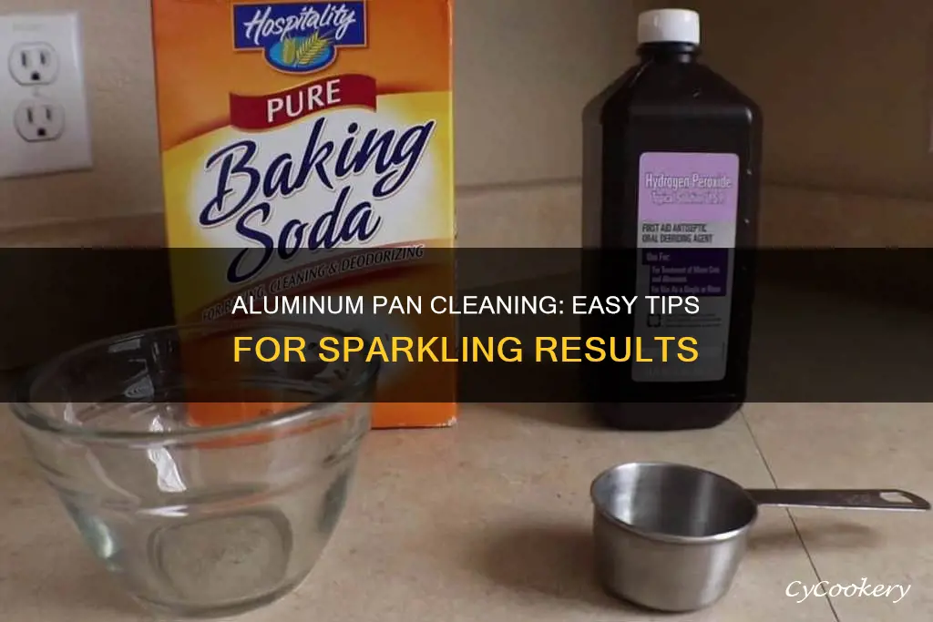 how to get alaminium pans clean