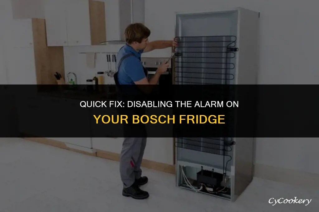 how to get alarm off of bosch refrigerator