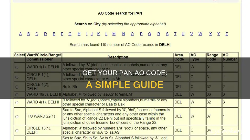 how to get ao code for pan