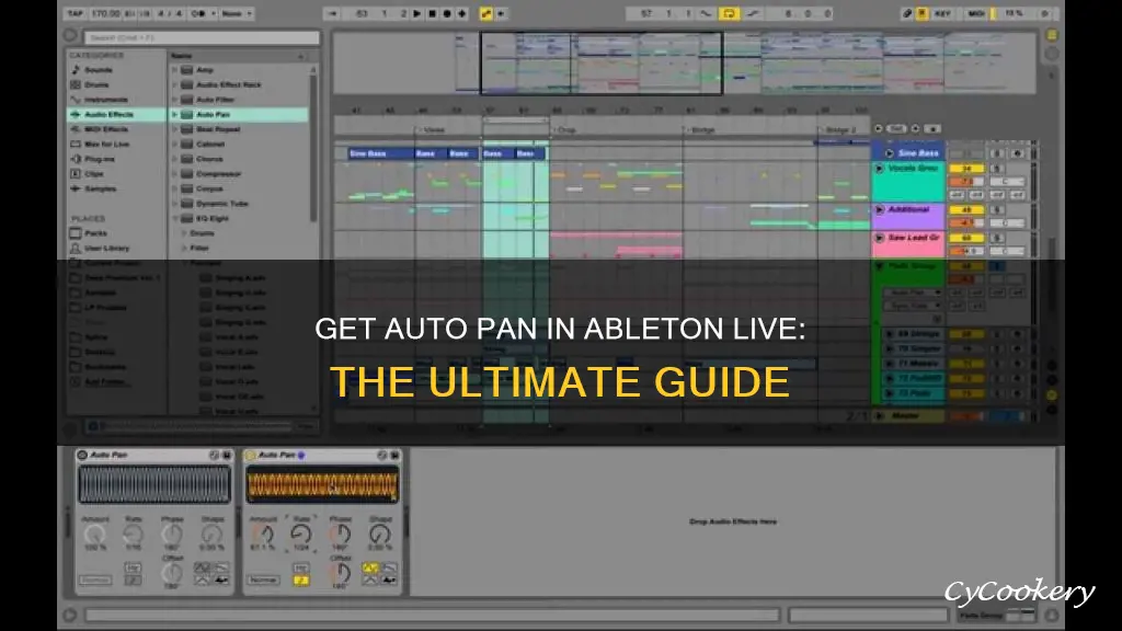 how to get auto pan ableton live