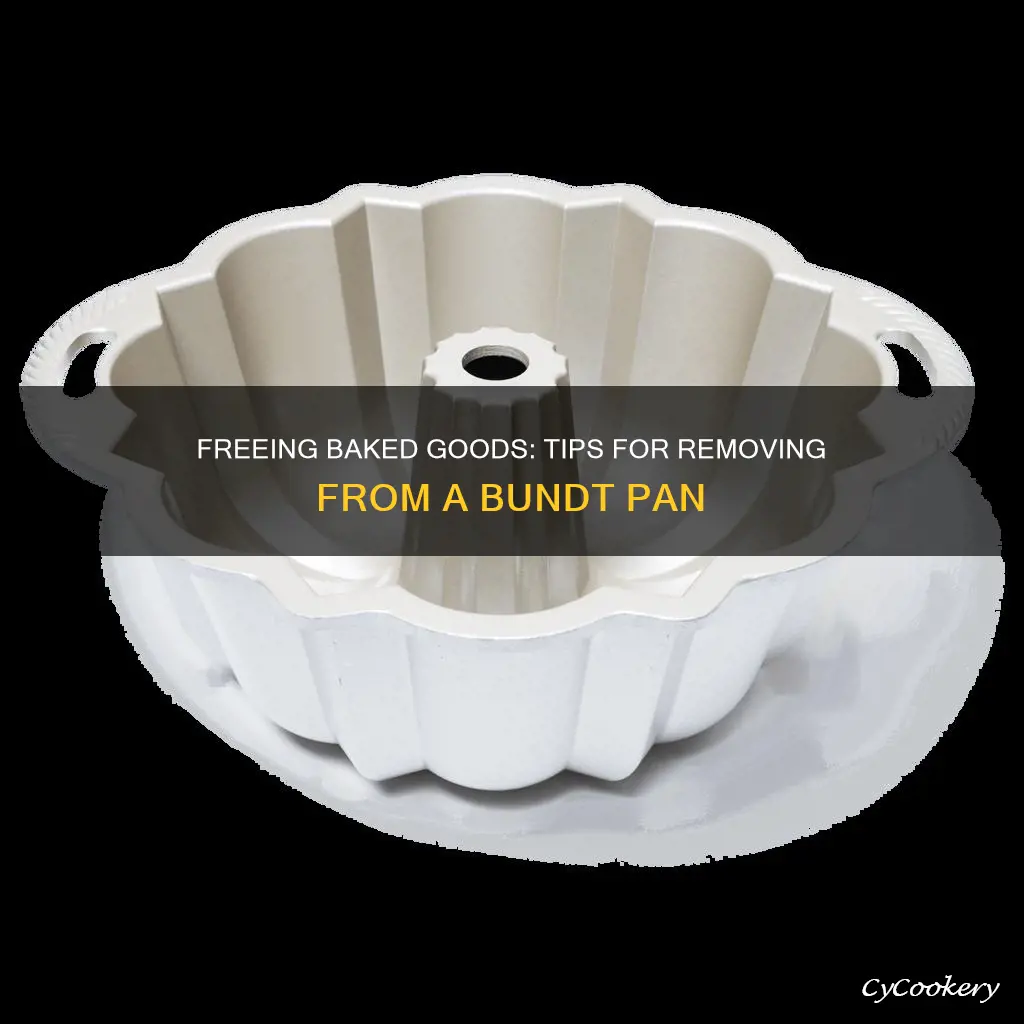 how to get baked goods out of a bundt pan