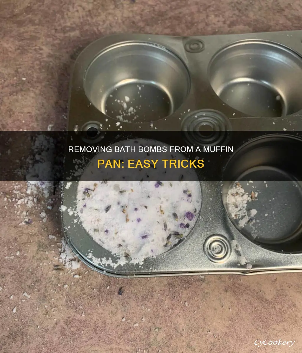 how to get bath bombs out of muffin pan