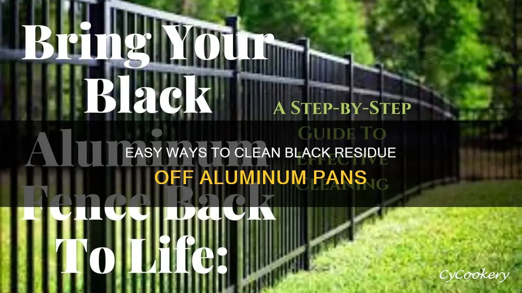 how to get black off aluminum pan