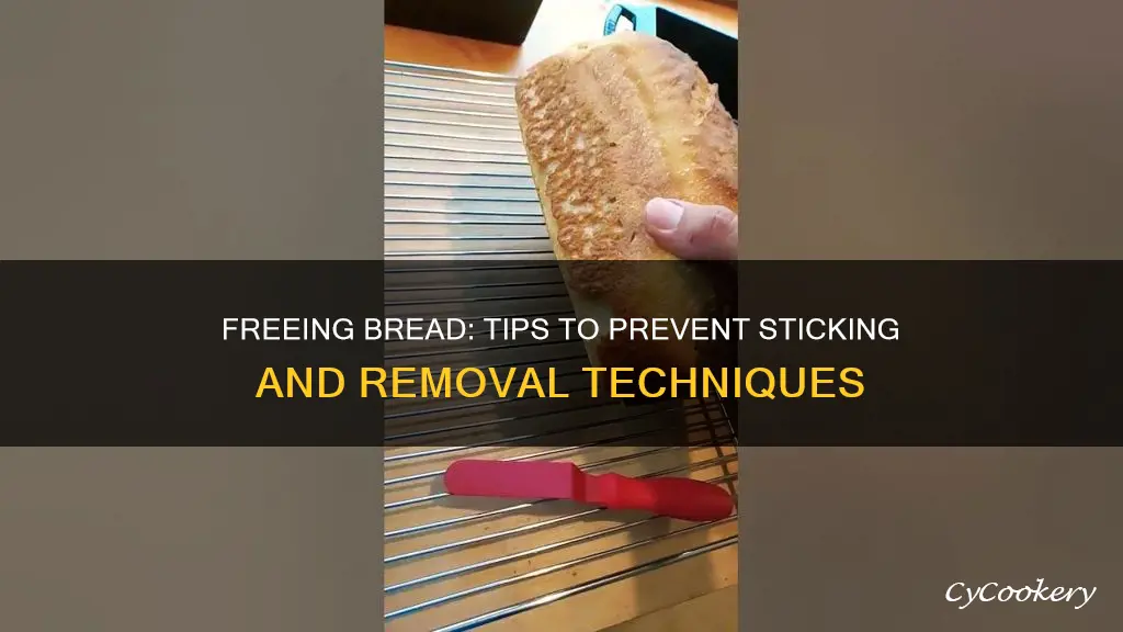 how to get bread unstuck from a pan