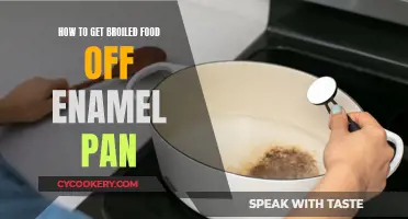 Removing Broiled Food from Enamel Pans: Quick and Easy!