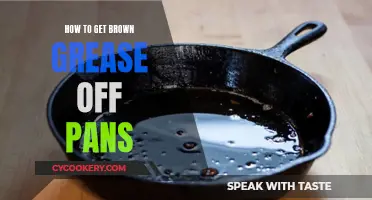 Cleaning Pans: Removing Stubborn Brown Grease