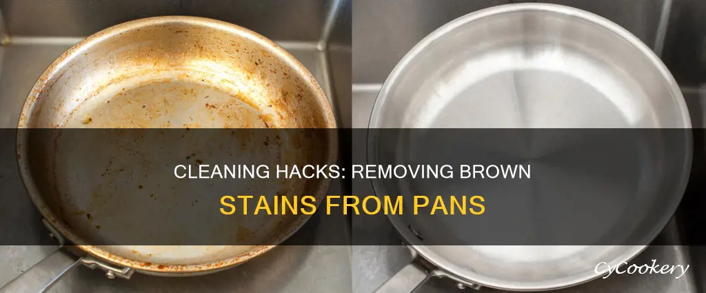 how to get brown marks off pans