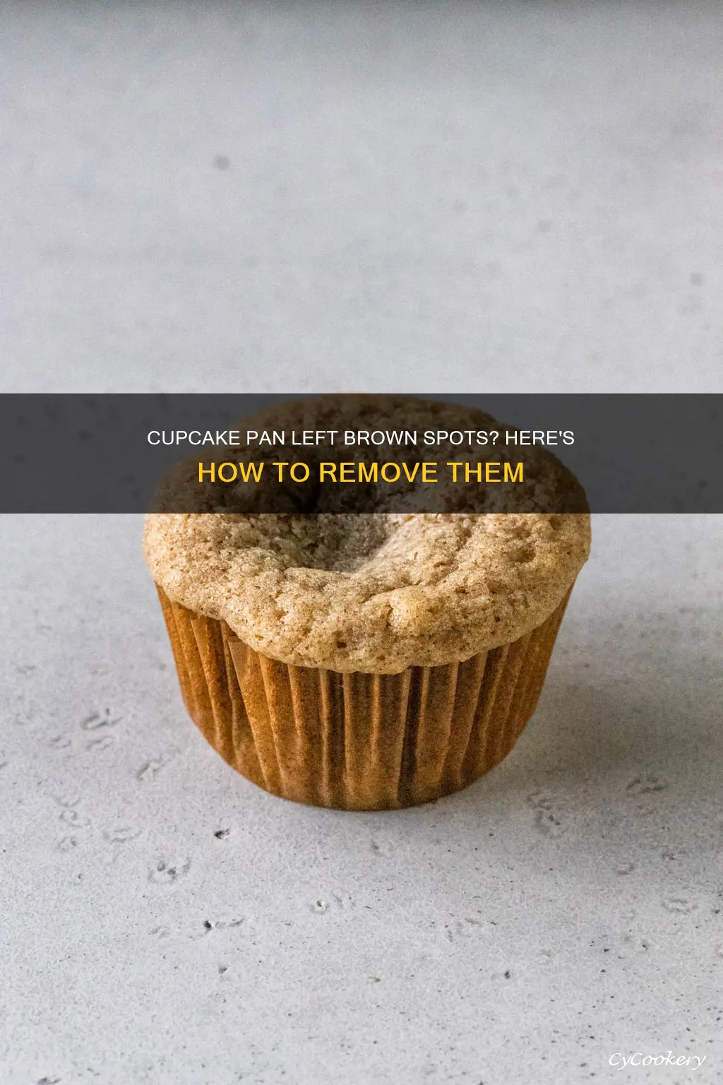 how to get brown spots from cupcake pan
