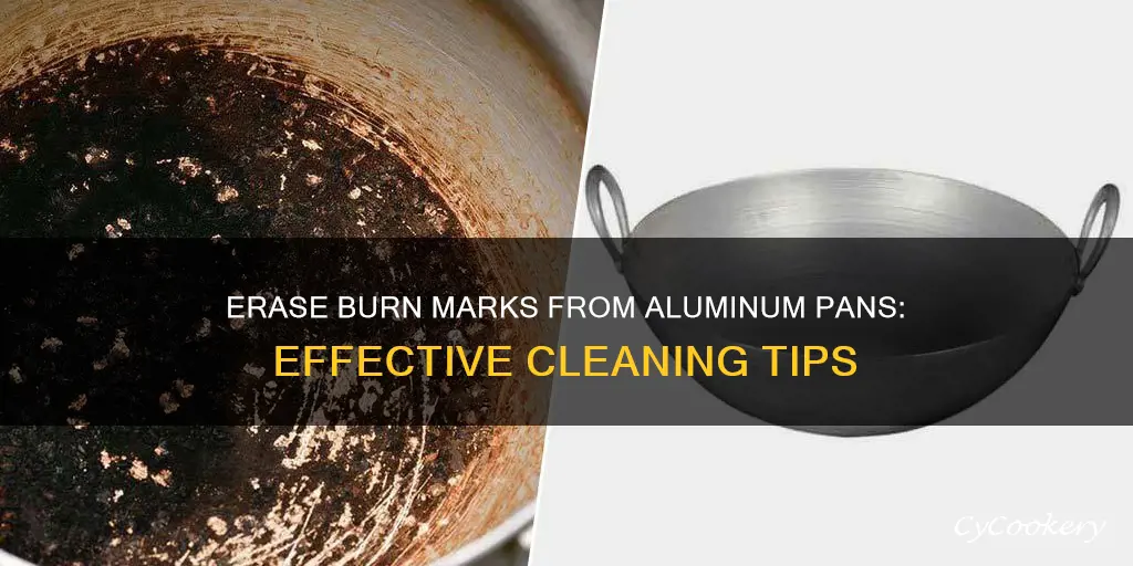 how to get burn marks out of aluminum pan