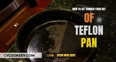 Removing Burned Food from a Teflon Pan: Tips and Tricks