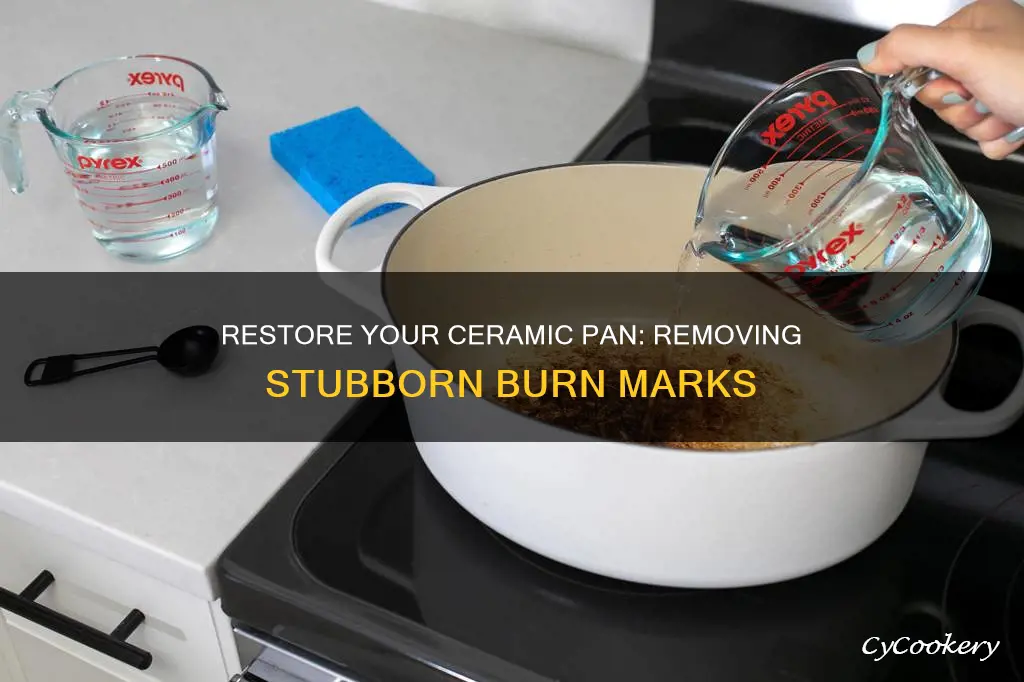 how to get burnt off ceramic pan