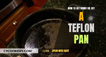 Cleaning Burnt Teflon: Removing Oil Stains