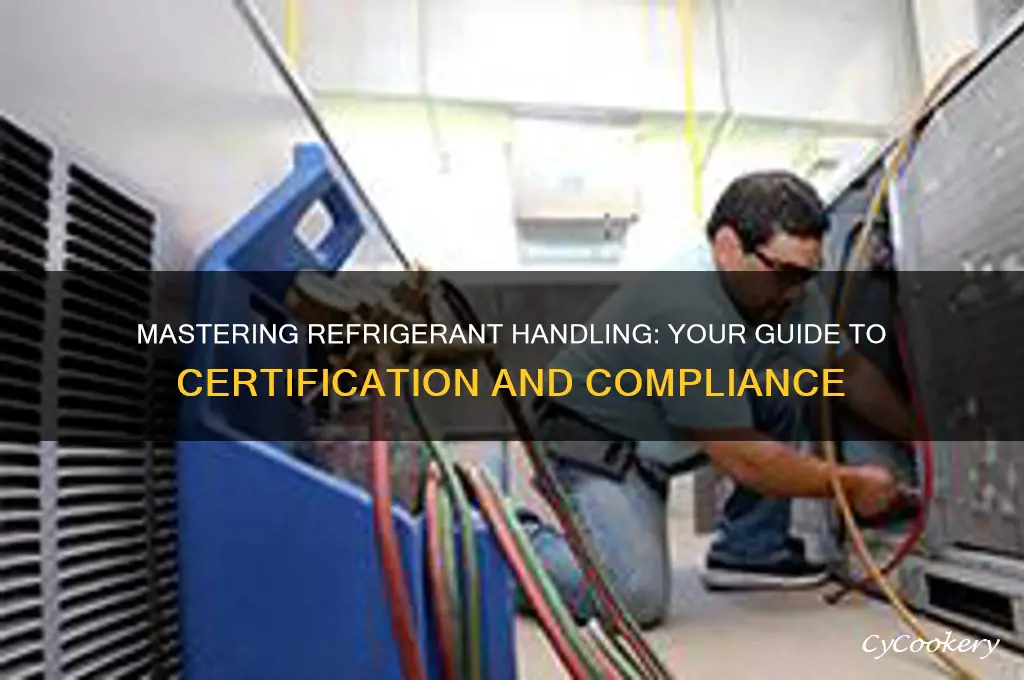 how to get certified to handle refrigerant