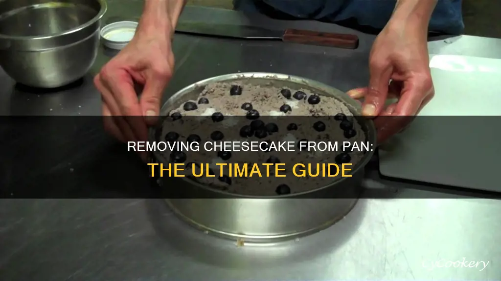 how to get cheesecake out of pan