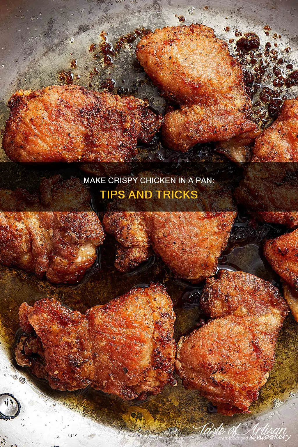 how to get chicken crispy in pan