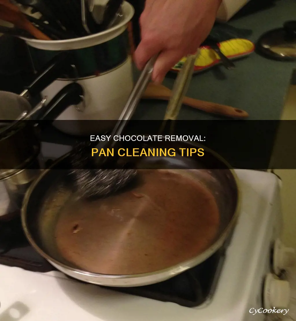 how to get chocolate candy out of a pan