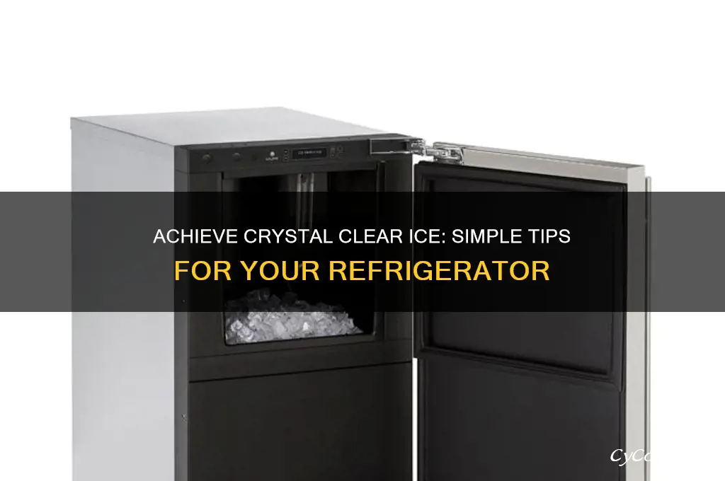 how to get clear ice from refrigerator