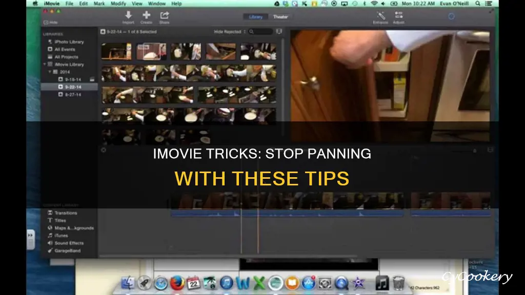 how to get clips on imovie to not pan