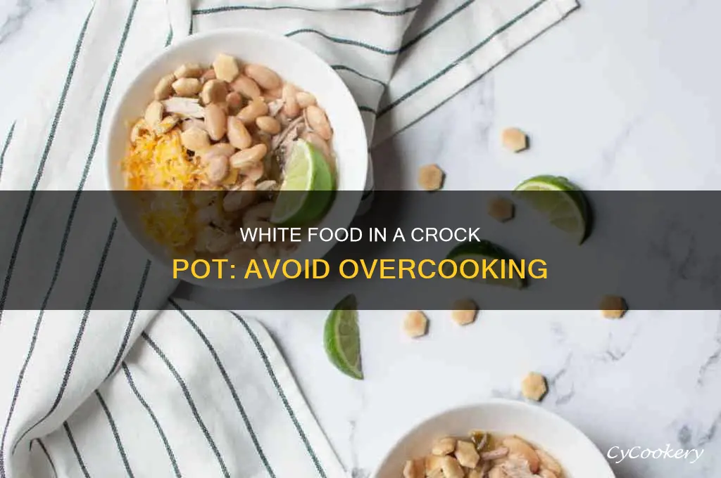 how to get cooked in white inside crock pot
