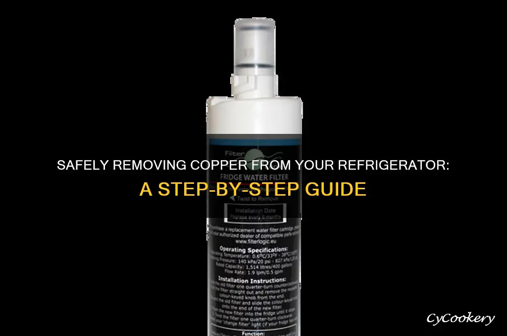 how to get copper out of refrigerator