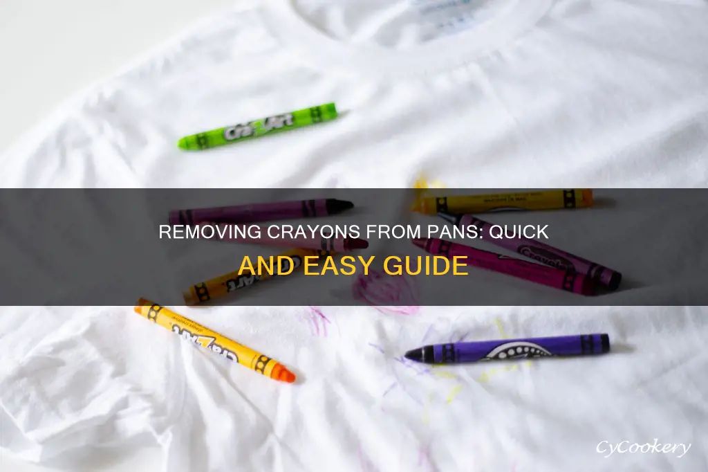 how to get crayons out of pan