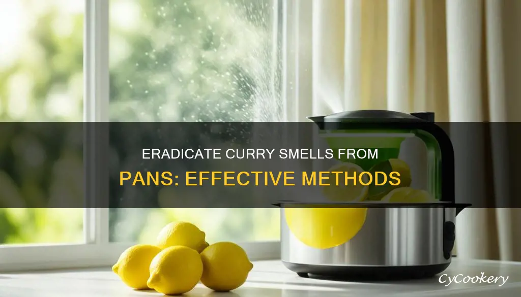 how to get curry smell out of pan